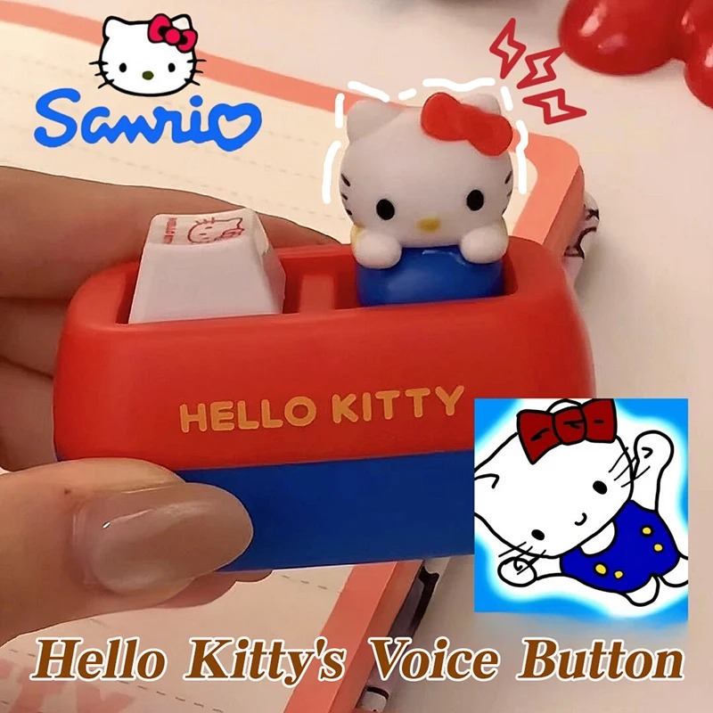 Cosplay Fire Prop - 1-3Pcs Hello Kitty Keyboard Keychain Click