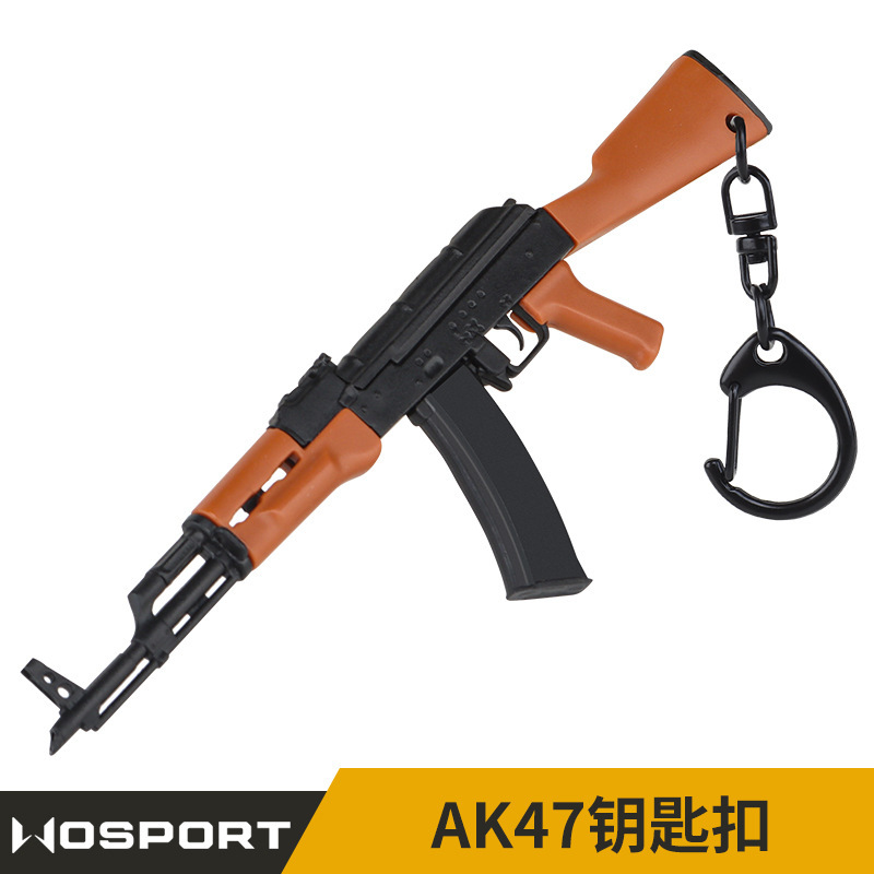 Ak47 Cosplay Prop - WOSPORT AK47 Model Keychain Backpack Accessory