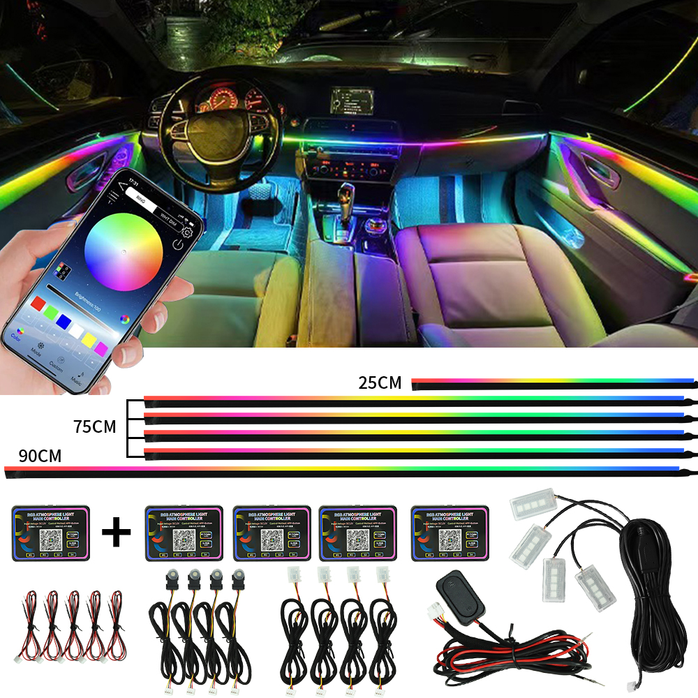 Led El Wire - Symphony Car Ambient Lights Kit 18