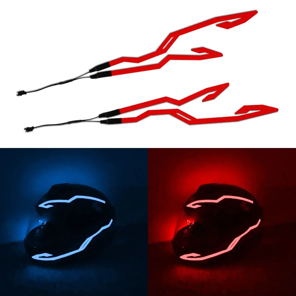 Led El Wire - Helmet Strip EL Sticker Led Helmet