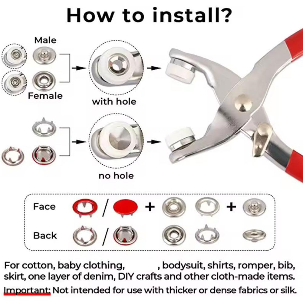 Hot 100pcs Metal Prong Snap Bu – Snap Fastener Set recenzja i cena
