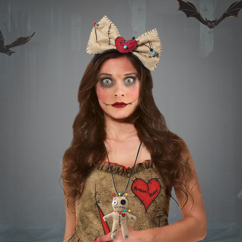 Voodoo Doll Costume Bow Headba – Voodoo Cosplay And Prop recenzja i cena