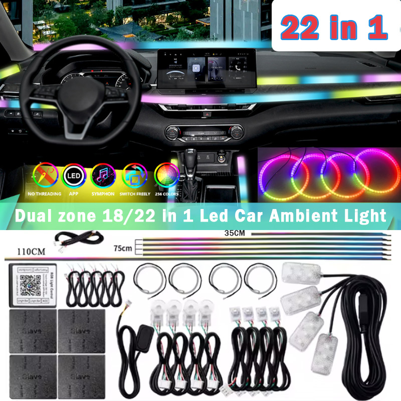 18/22 in 1 Acrylic Led Car Amb – Led El Wire recenzja i cena