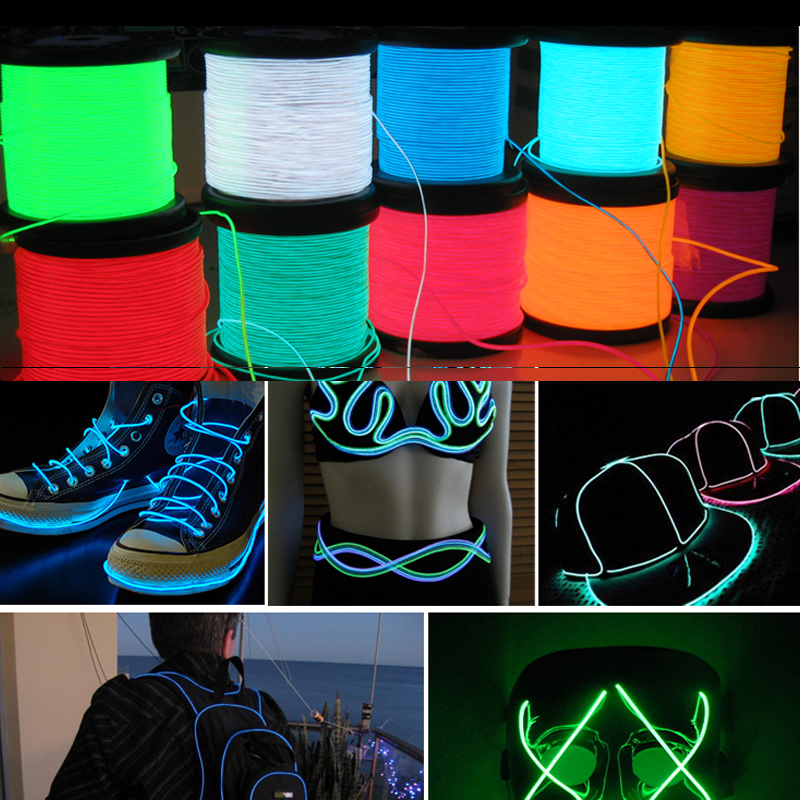 10/5/3M Glow EL Wire Neon Cabl – Led El Wire recenzja i cena