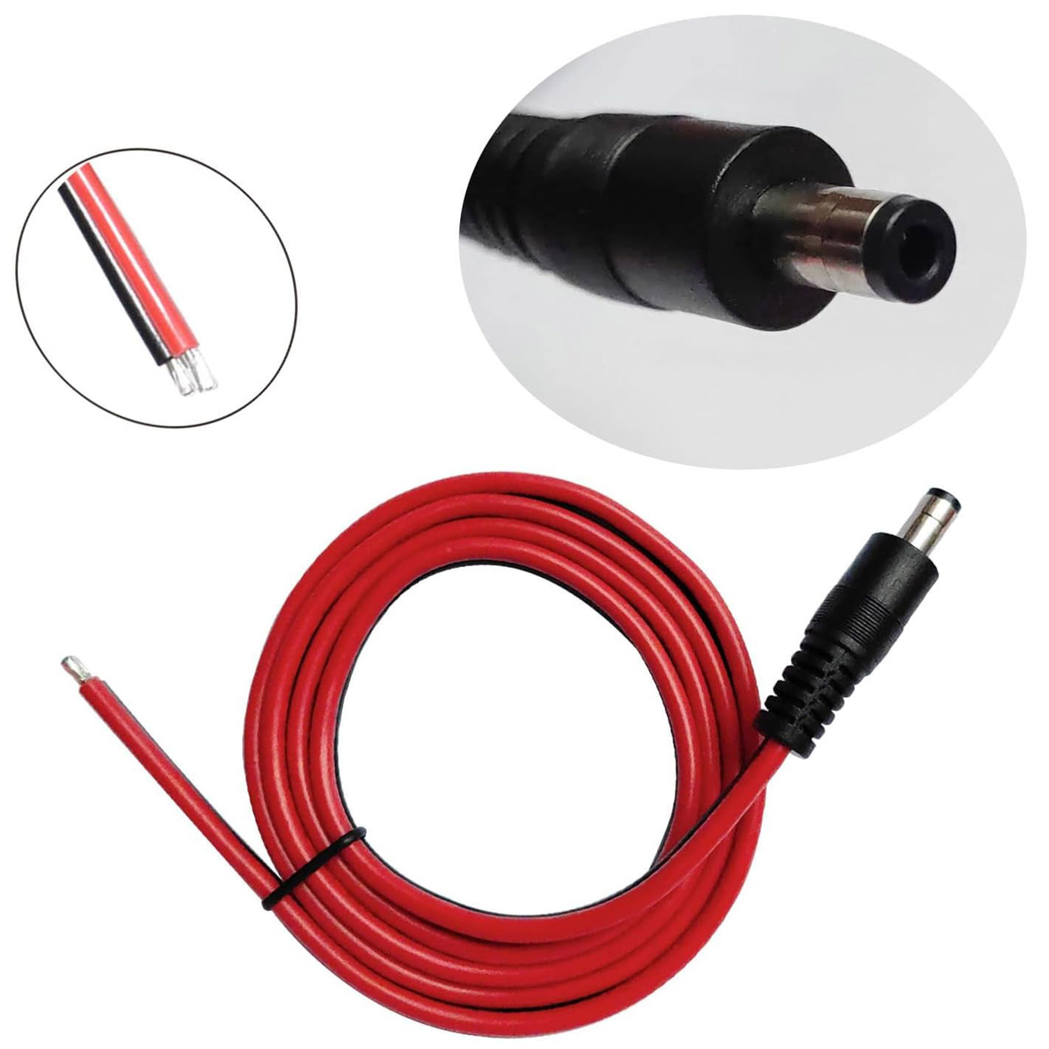 1pcs 14AWG DC Power Supply 5.5 – Led El Wire recenzja i cena
