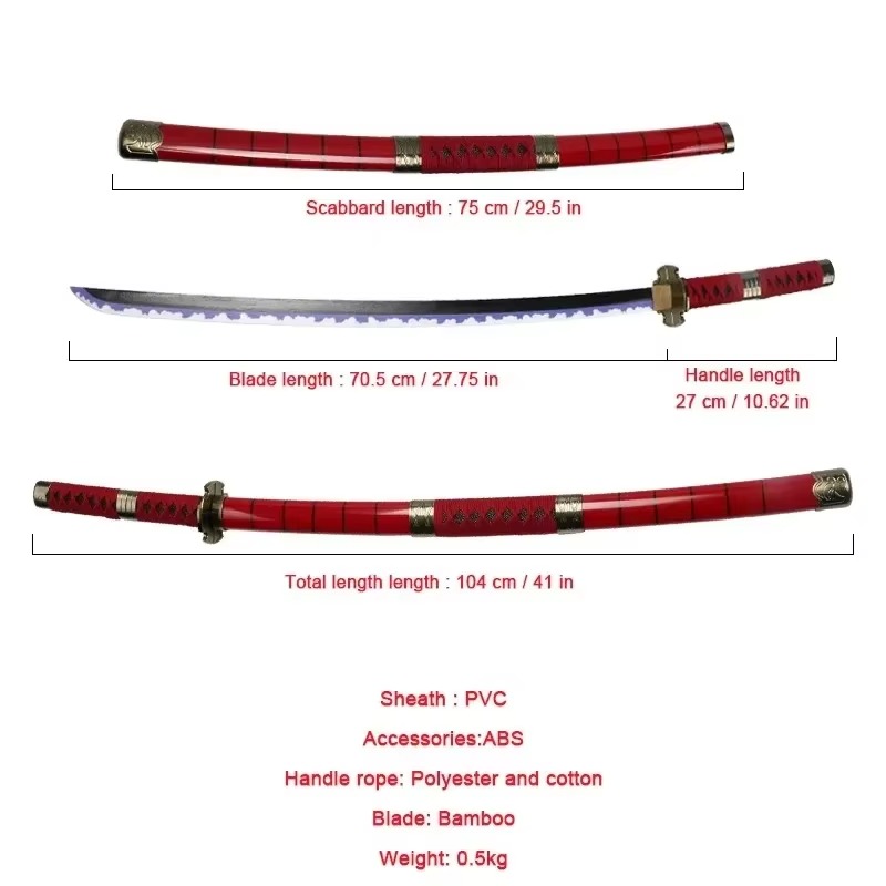 40incn Roronoa Zoro Katana Nin – Cosplay Prop Katana recenzja i cena