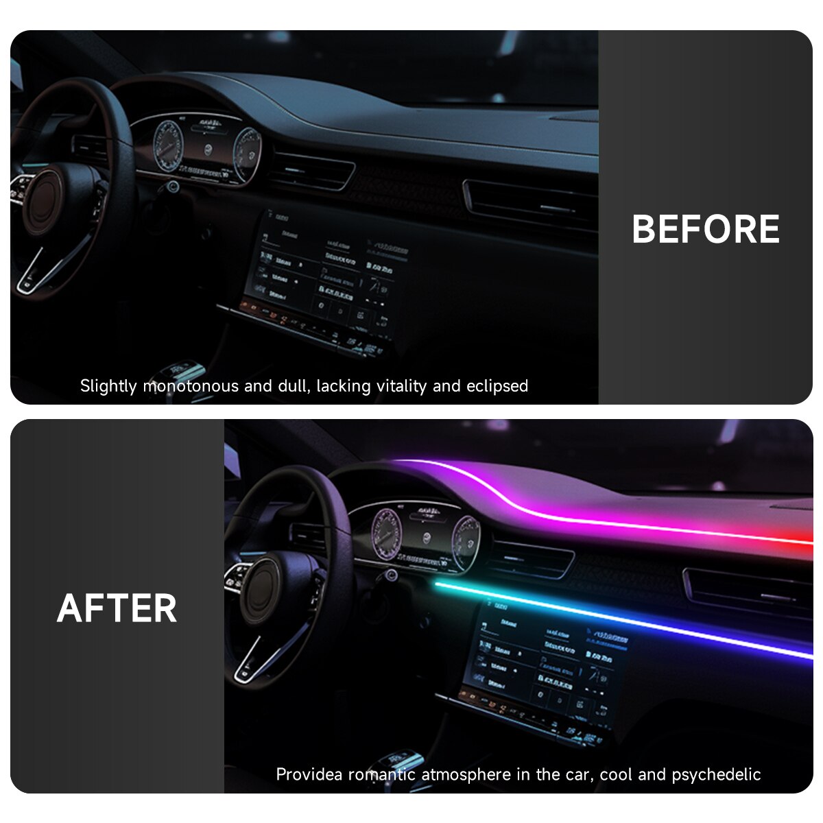Car LED Ambient Light USB 64 C – Led El Wire recenzja i cena