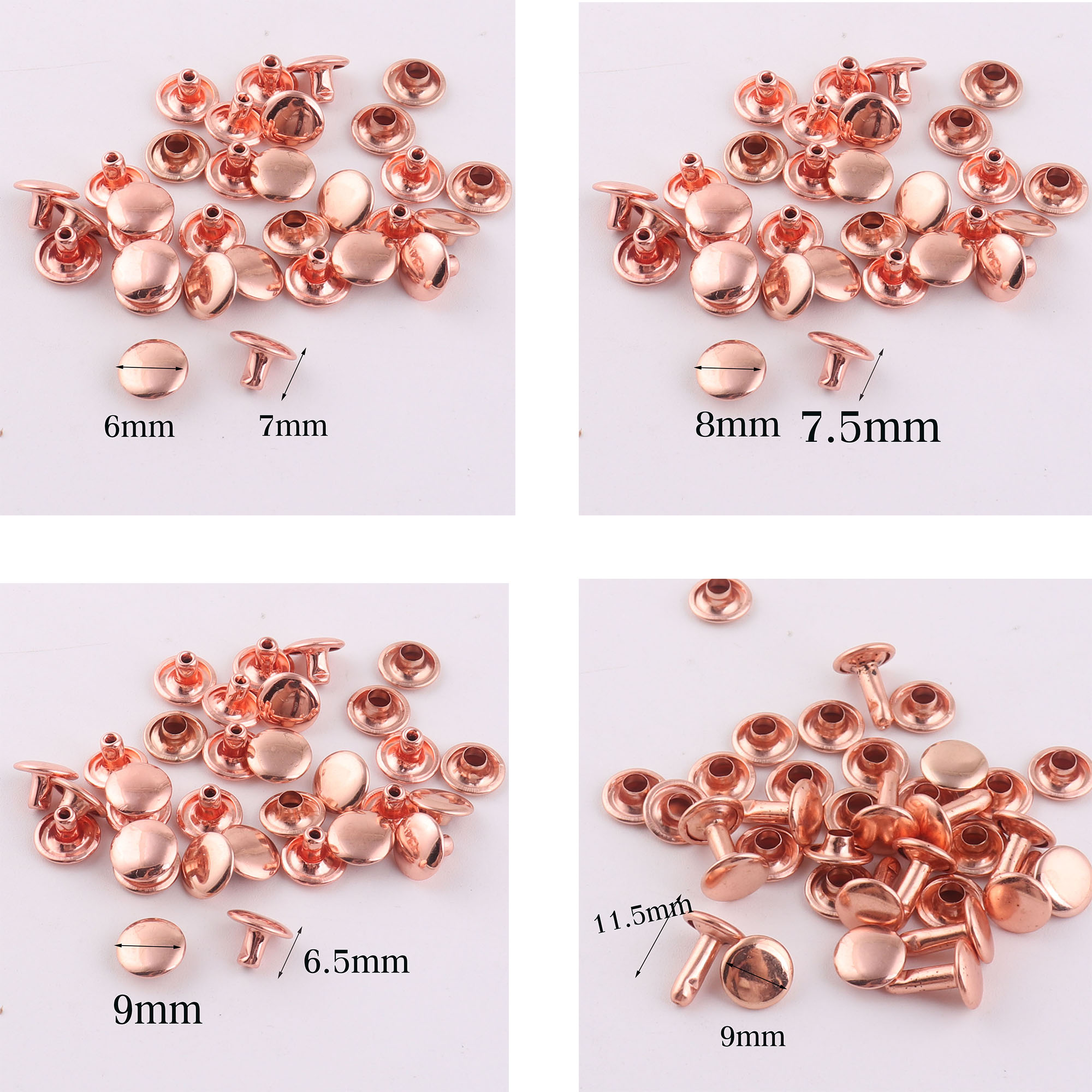 100 Sets Double Cap Rivets,Ros – Snap Fastener Set recenzja i cena