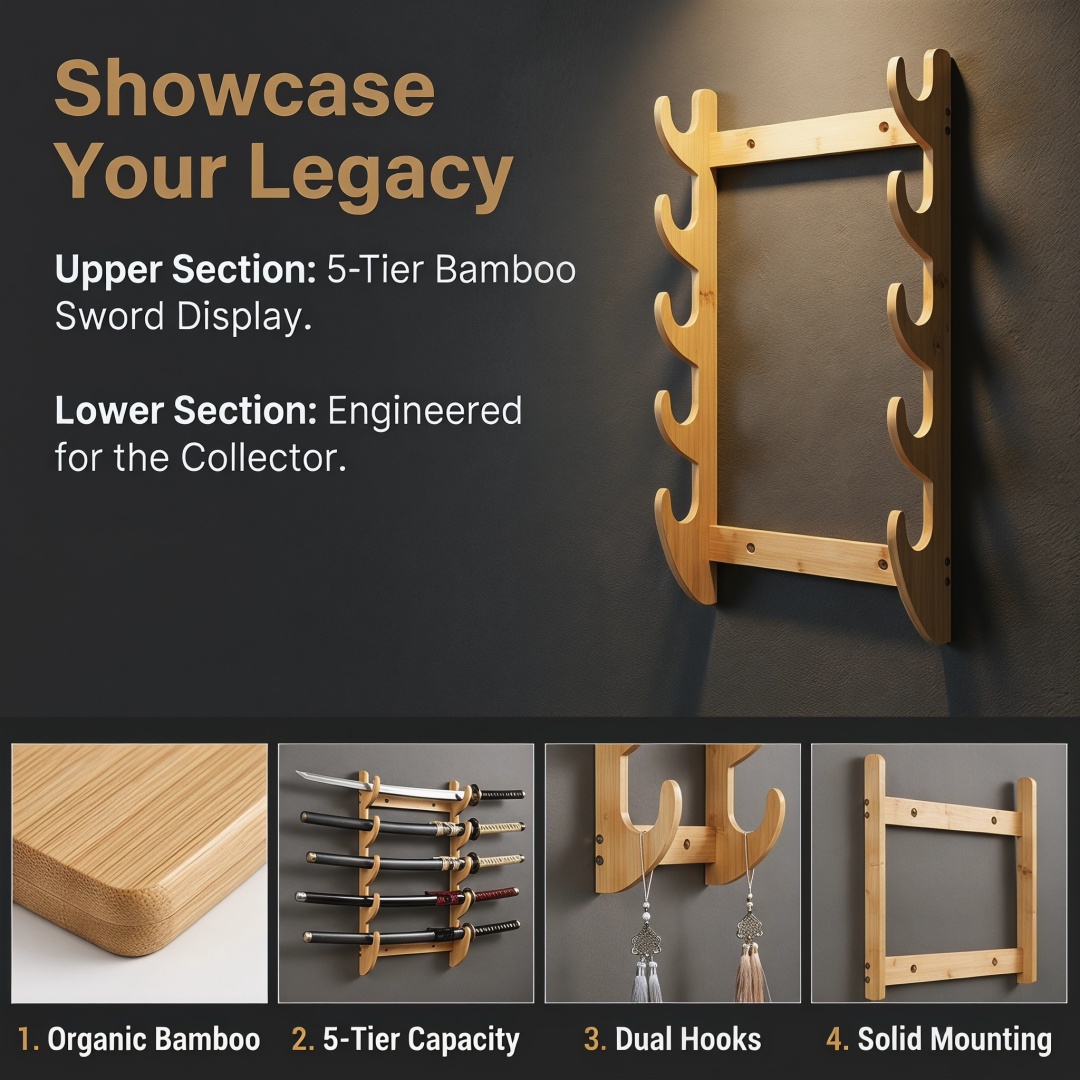 8-Layers Wall Sword Storage Sh – Cosplay Prop Katana recenzja i cena