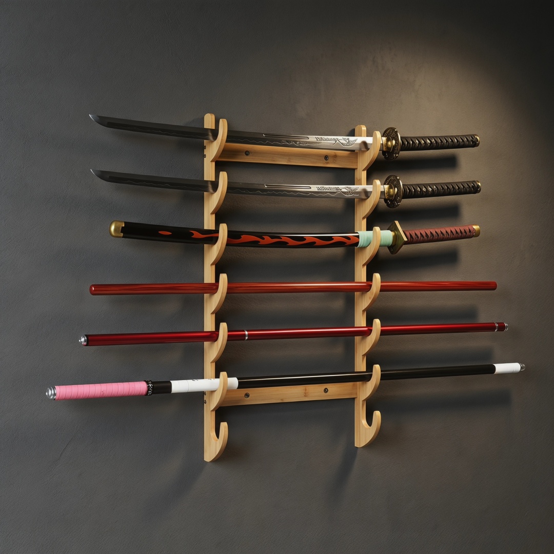 8-Layers Wall Sword Storage Sh – Cosplay Prop Katana recenzja i cena
