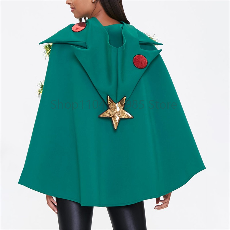 Christmas Tree Poncho Costume  – Cosplay Prop Bow recenzja i cena