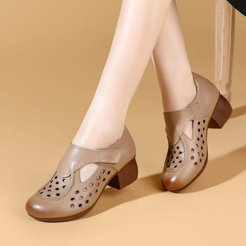 Women's Summer New Leather Hol – Velcro Hook Loop recenzja i cena