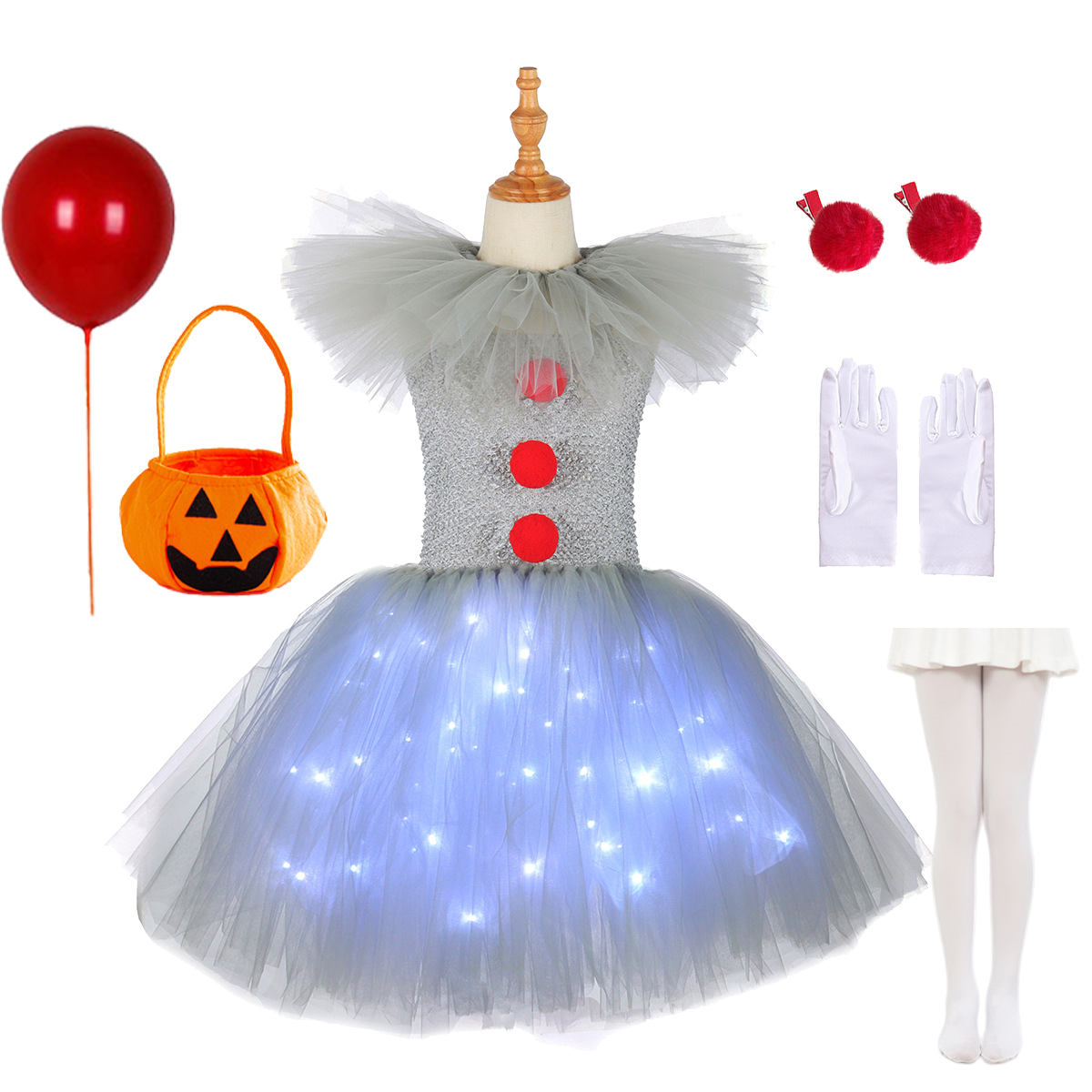 Gray Joker Girls Halloween LED – Cosplay Prop Bow recenzja i cena