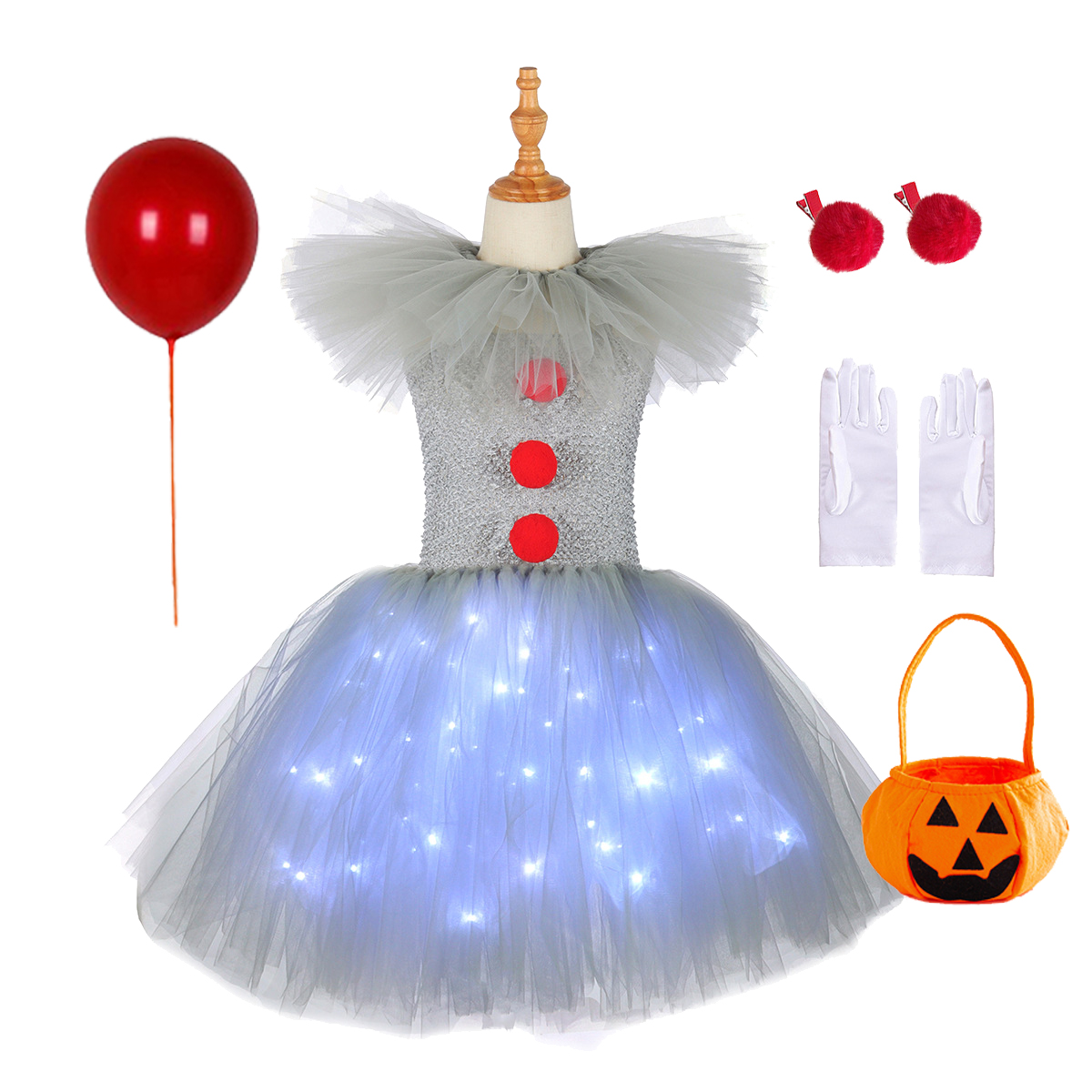 Gray Joker Girls Halloween LED – Cosplay Prop Bow recenzja i cena