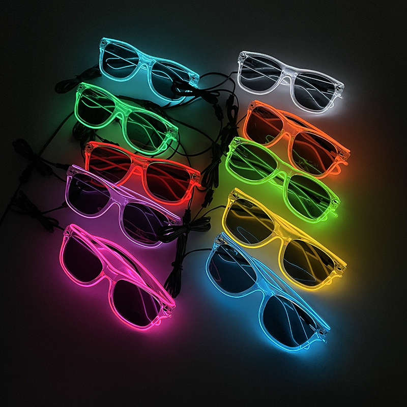 1Pcs Led Glasses Neon Glow Sun – Led El Wire recenzja i cena
