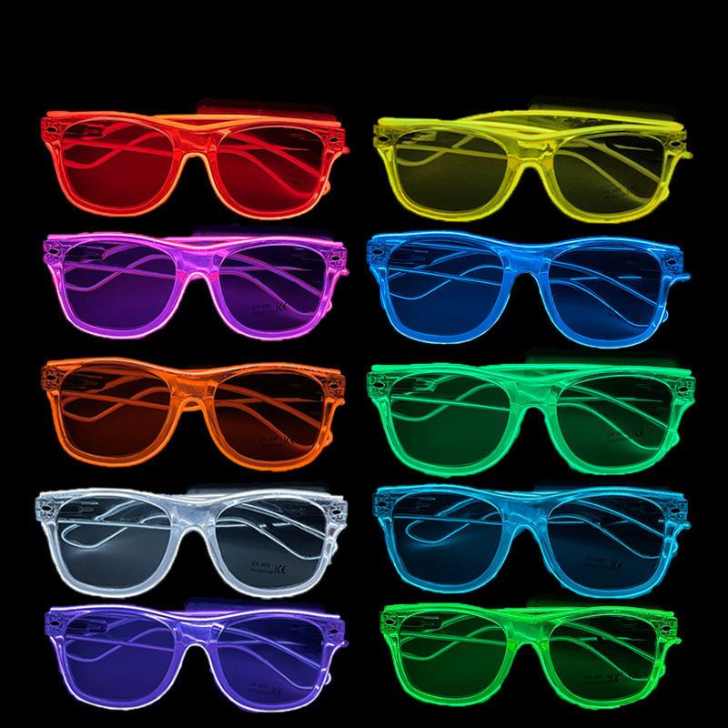 1Pcs Led Glasses Neon Glow Sun – Led El Wire recenzja i cena