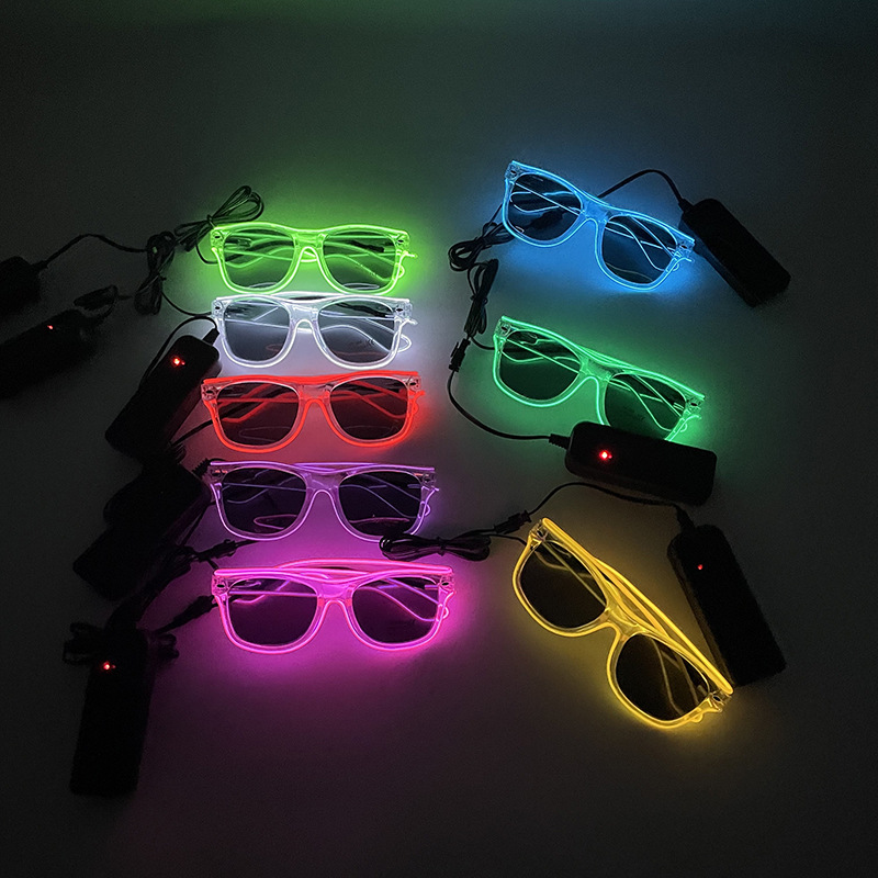 1Pcs Led Glasses Neon Glow Sun – Led El Wire recenzja i cena