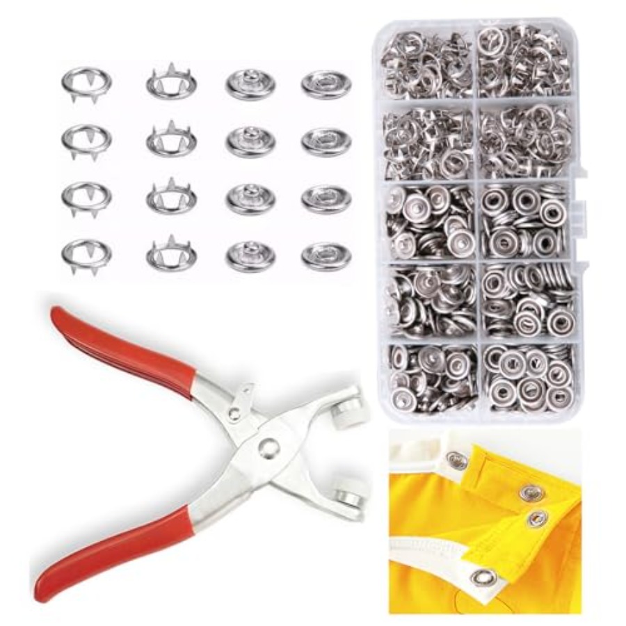 100 Sets Metal Snaps Buttons w – Snap Fastener Set recenzja i cena