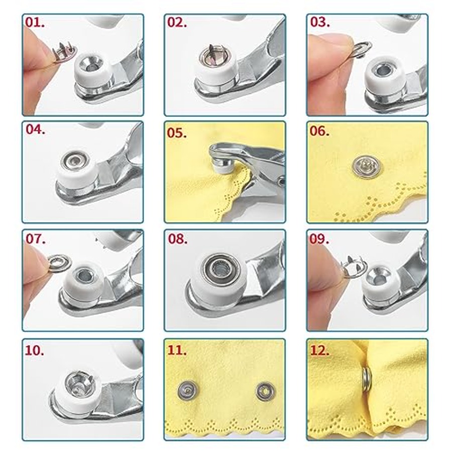 100 Sets Metal Snaps Buttons w – Snap Fastener Set recenzja i cena