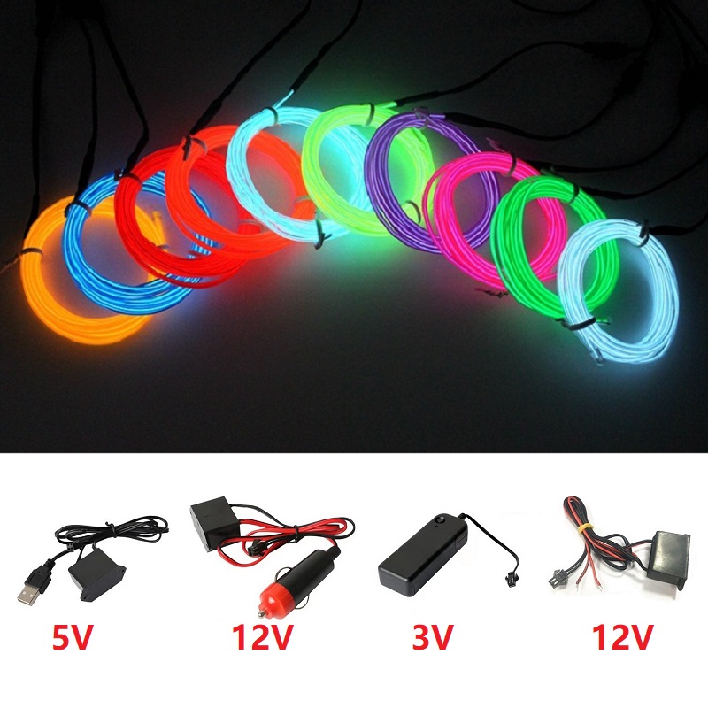 10m/5m/3m/1m 3V Battery 5V USB – Led El Wire recenzja i cena