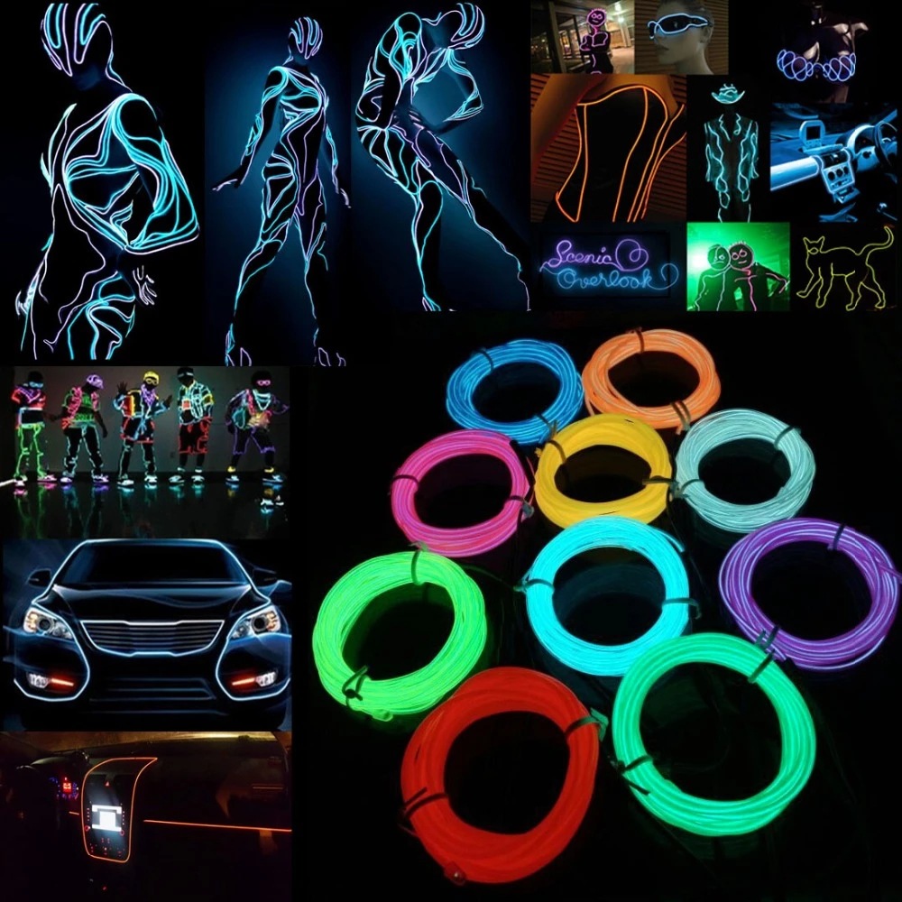 10m/5m/3m/1m 3V Battery 5V USB – Led El Wire recenzja i cena