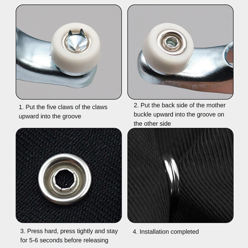 100pc Five-prong ButtonInstall – Snap Fastener Set recenzja i cena